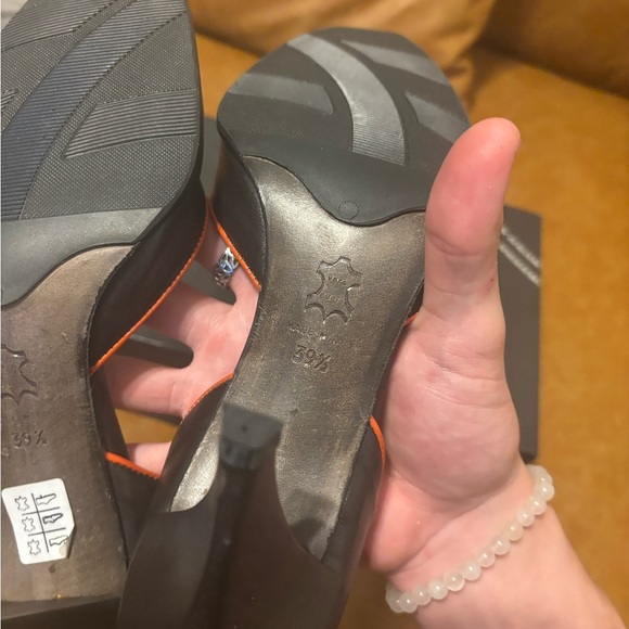 WOMEN’S BRUNO BORDESE HEELS size US 5 EUR 39 1/2 NEW HOT ITALY BLACK HIGH HEELS - Picture 16 of 16